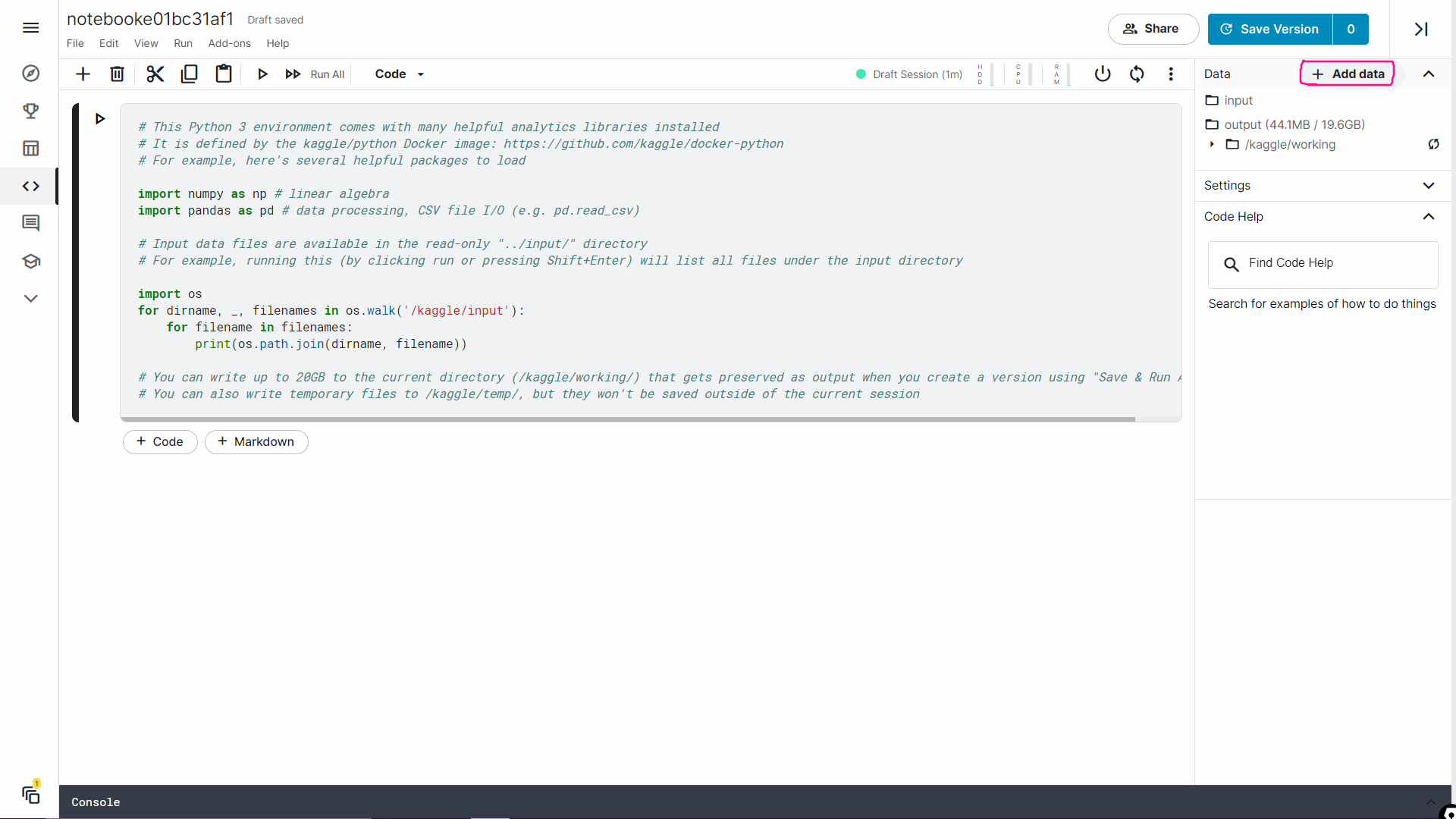 Getting started with Kaggle The First Look at Kaggle